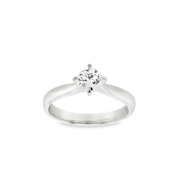 Pre Owned Platinum Diamond Solitaire Ring ZU219